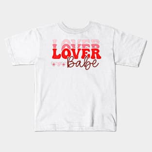 Lover Babe Valentine Valentines Day Men Women Premium Kids T-Shirt